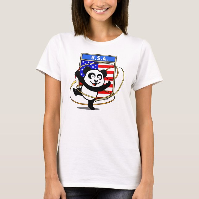 USA Rhythmic Gymnastics Panda Shirt (Front)