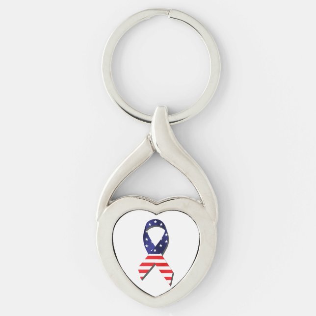 USA Ribbon Key Ring (Front)
