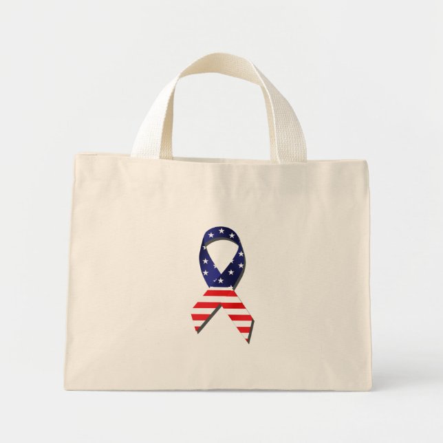 USA Ribbon Mini Tote Bag (Front)