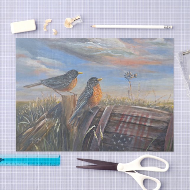 USA Robins Tissue Paper (Craft)