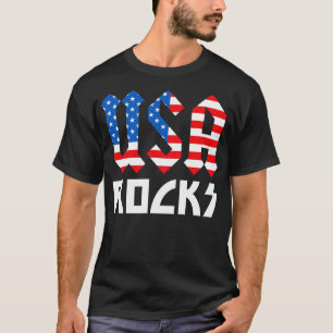 USA Rocks Independence Day 4th of July T-Shirt