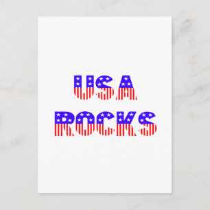 USA Rocks Postcard