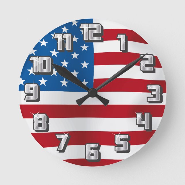 USA ROUND CLOCK (Front)