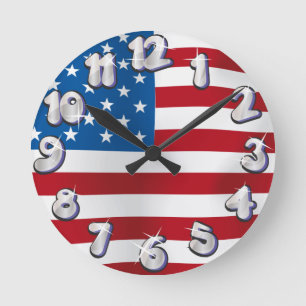 USA ROUND CLOCK