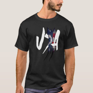 USA scratched my heart 10 T-Shirt