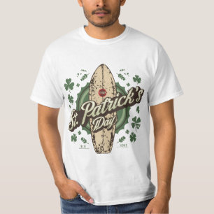 USA Screen Printed Retro Green Irish Distressed  T-Shirt