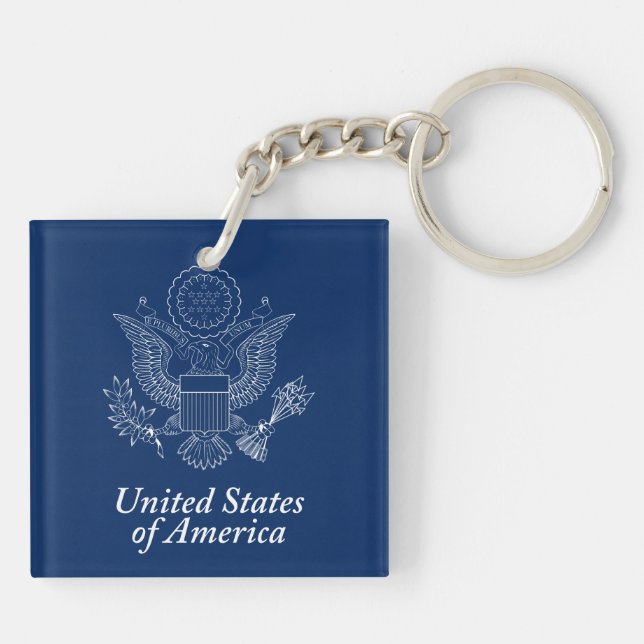 USA seal Key Ring (Back)