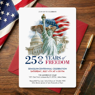 USA Semiquincentennial 250 Years America's Freedom Invitation