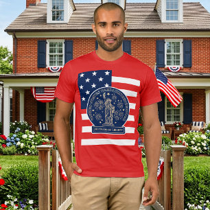 USA Semiquincentennial 250 Years of Liberty Red T-Shirt