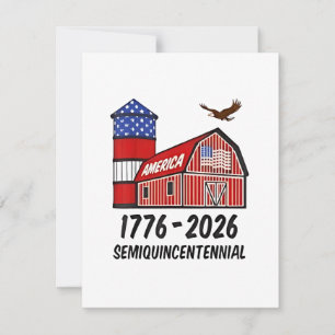 USA Semiquincentennial 250th Anniversary 1776–2026 Card