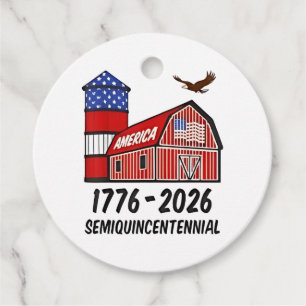 USA Semiquincentennial 250th Anniversary 1776–2026 Favour Tags
