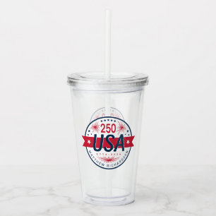 USA Semiquincentennial America's 250th Anniversary Acrylic Tumbler
