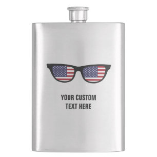 USA Shades custom flask