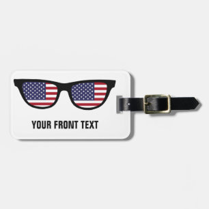 USA Shades custom luggage tag