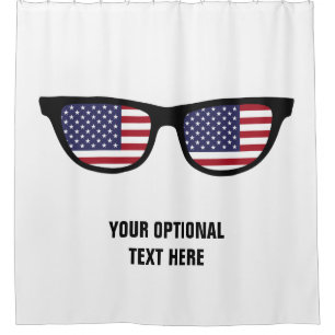 USA Shades custom shower curtain