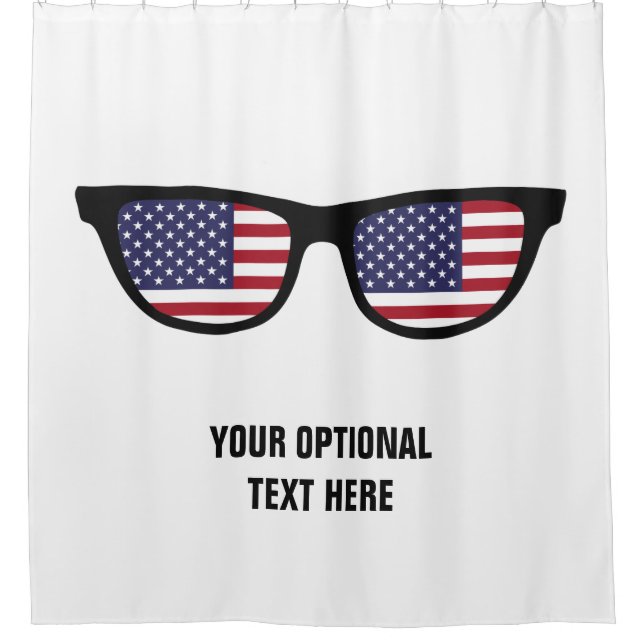 USA Shades custom shower curtain (Front)