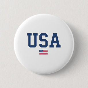 Usa Shirt Women Men Kids American Flag Patriotic 4 6 Cm Round Badge