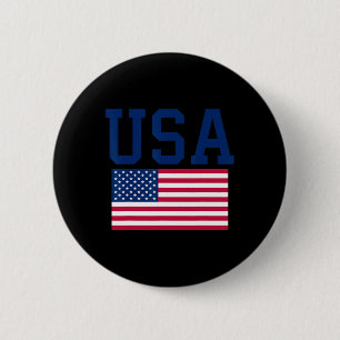 Usa Shirt Women Men Kids American Flag Patriotic 4 6 Cm Round Badge