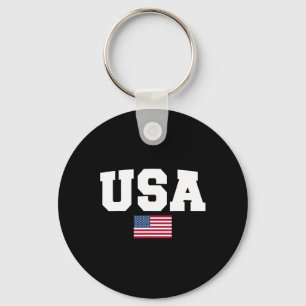 Usa Shirt Women Men Kids American Flag Patriotic 4 Key Ring