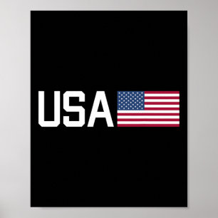 Usa Shirt Women Men Kids American Flag Patriotic 4 Poster
