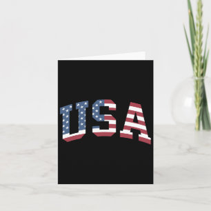 Usa Shirt Women Men Kids Patriotic American Flag 4 Card
