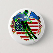 USA SKIING BUTTON
