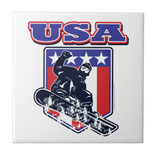 USA Snowboarding Tile
