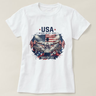 USA Soccer 2026 Fan Gear Patriotic American Footba T-Shirt