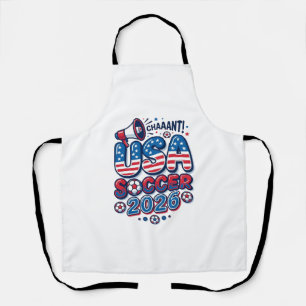 USA Soccer 2026 Soccer Bold Country Typography Tra Apron