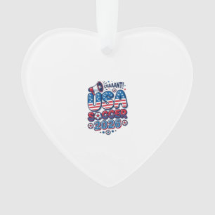 USA Soccer 2026 Soccer Bold Country Typography Tra Ornament