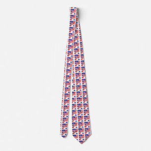 USA Soccer Ball and Flag Tie