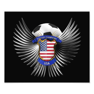 USA Soccer Champions Photo Print