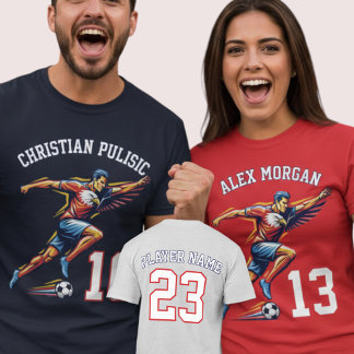 USA Soccer Eagle Athlete Patriotic National Team  T-Shirt