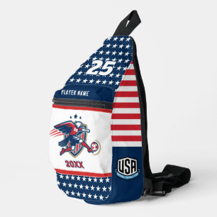USA Soccer Eagle National Team Patriotic Action Sling Bag