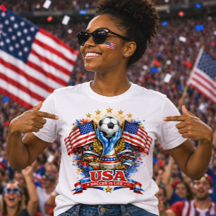 USA Soccer Fan American Football Apparel Gift T-Shirt