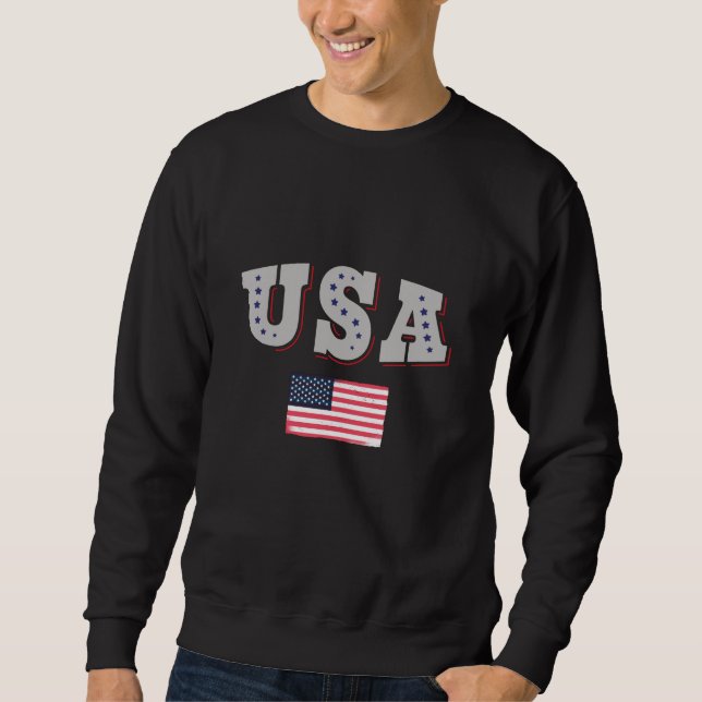 USA Soccer Fan Jersey Shirt American Flag (Front)