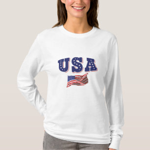 USA Soccer Fan Jersey Shirt American Flag