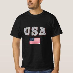 USA Soccer Fan Jersey Shirt American Flag