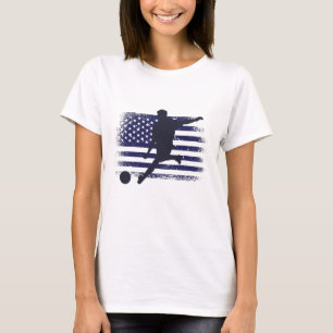 USA Soccer Fan Jersey Shirt American Flag