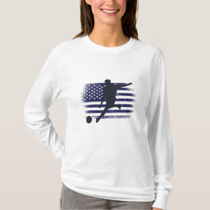 USA Soccer Fan Jersey Shirt American Flag