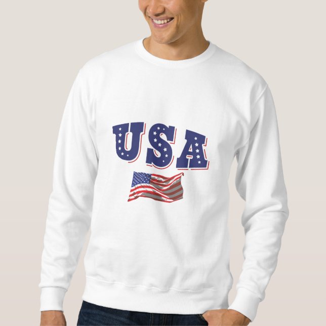 USA Soccer Fan Jersey Shirt American Flag (Front)
