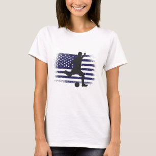 USA Soccer Fan Jersey Shirt American Flag