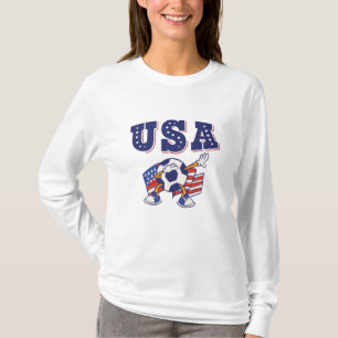 USA Soccer Fan Jersey Shirt American Flag