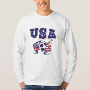 USA Soccer Fan Jersey Shirt American Flag