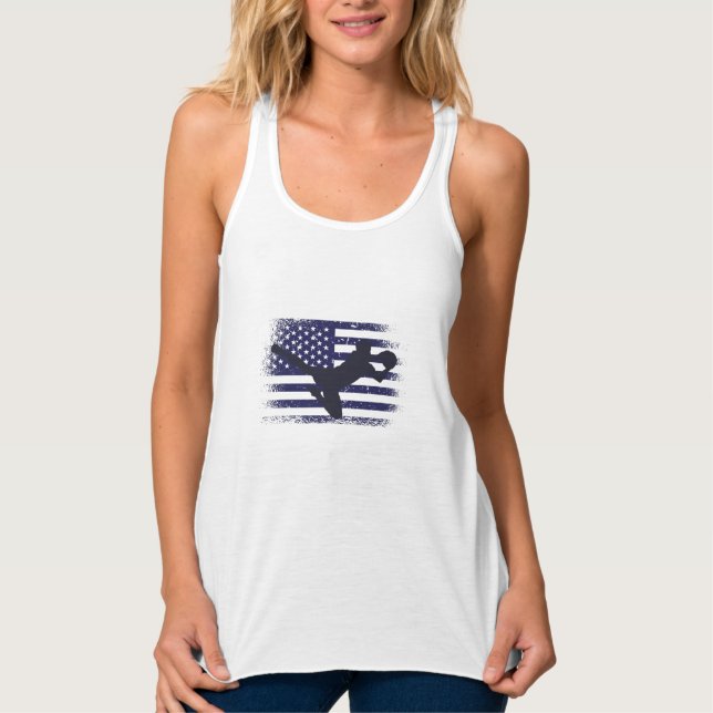 USA Soccer Fan Jersey Shirt American Flag (Front)