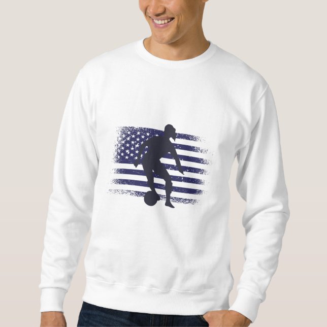 USA Soccer Fan Jersey Shirt American Flag (Front)