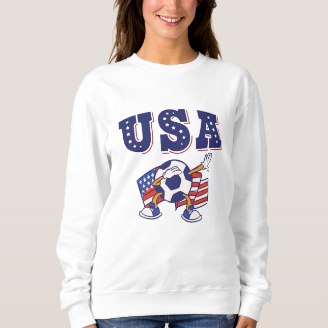 USA Soccer Fan Jersey Shirt American Flag (Front)