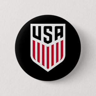 Usa Soccer Frontback Crest Navy Usmnt Officially L 6 Cm Round Badge