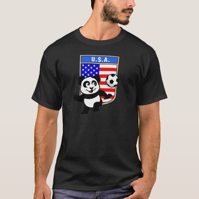 USA Soccer Panda T-Shirt (Front)
