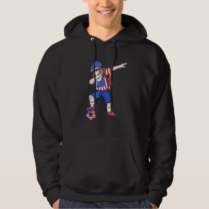 USA Soccer Player America Dabbing American Boy Hoodie